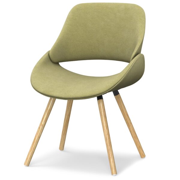 Malden - Bentwood Dining Chair - Acid Green / Light Brown