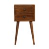 Mini 2 Drawer Nightstand - Chestnut - Image 2