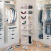 7 Tier Rotating Shoe Rack With High Base Design, Freestanding 360° Organizer For 28 Pairs - White - Image 9