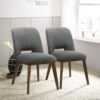 Blake - Dining Chair (Set of 2) - Brown / Dark Gray - Image 5