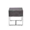 Iban - End Table - Gray Oak / Chrome - Image 2