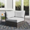 Shick - Corner Wedge Patio Chair With Cushions - Espresso - Image 7