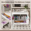 43" Bathroom Vanity, Multi Functional Cabinet With Doors And Drawer - White - Image 7