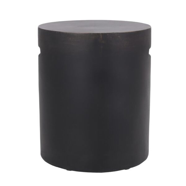 Outdoor End Table With Cutout Handle - Copper