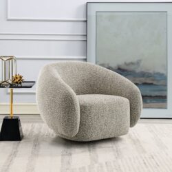 Isabel - Chair With Swivel - Brown