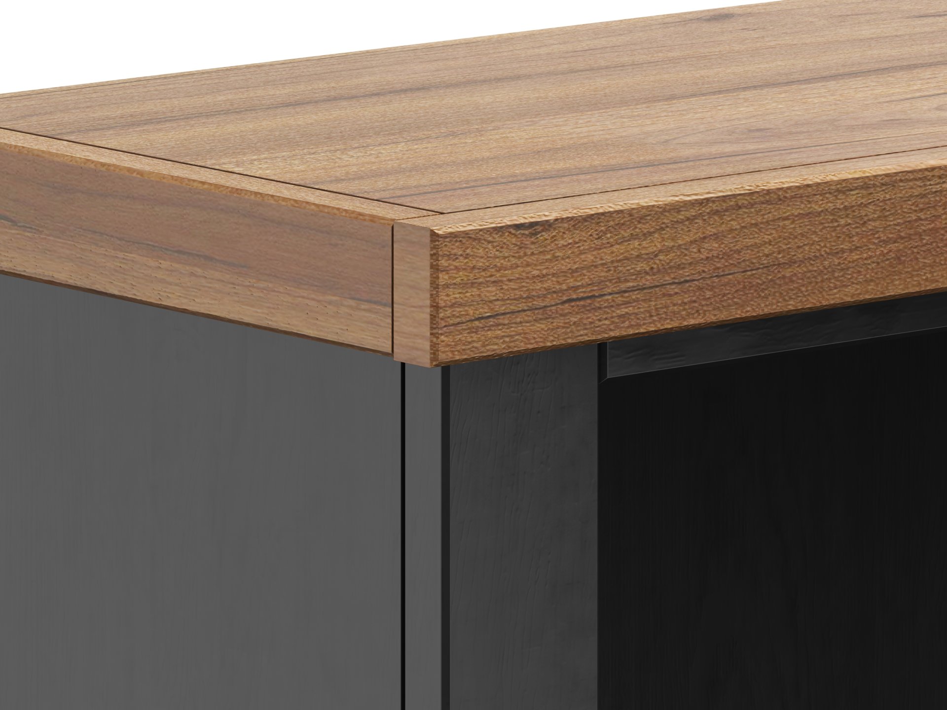 Essex - High 5 Shelf Bookcase - Black, Whiskey - Image 7