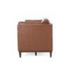 Contemporary 3 Seater Sofa Upholstery - Light Brown - Image 6