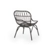 Monsoon Outdoor Accent Chair With Open Weave Design - Gray - Image 8