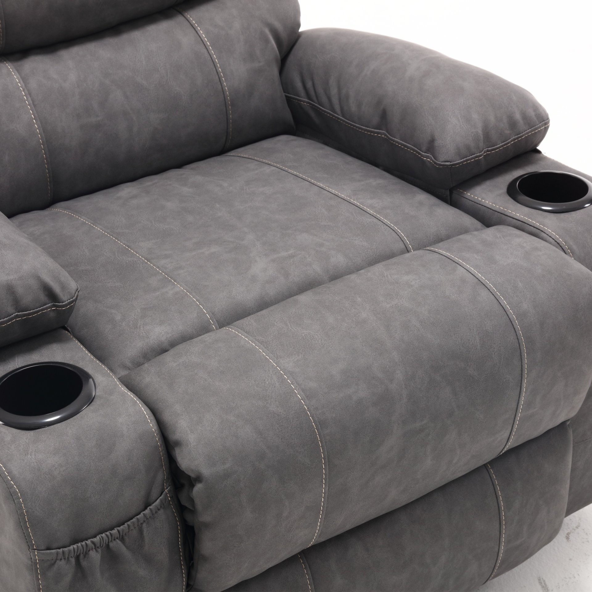 Cozy Electric Power Lift Recliner Chair Sofa For Elderly With Vibration Massage And Lumbar Heat - Gray - Image 15