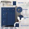 Bathroom Vanity Cabinet With Sink - Blue - Image 6