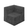 Modern Minimalist Compressed Sectional Sofa Sleeper Corduroy Couch For Living Room And Bedroom - Gray - Image 4
