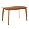 Mid Century Modern Dining Table Set For 4, Solid Wood Dining Table And Solid Wood Chairs, 5 Pieces Farmhouse Dining Table And 4 Upholstered Chairs - Brown / Gray - Image 14