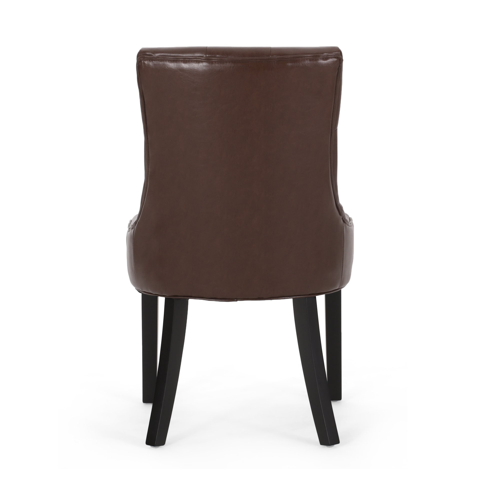 Cheney - Contemporary Dining Chair (Set of 2) With Tufted Diamond Stitching And Sloped Arms - Dark Brown - Image 11