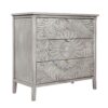 3 Drawer Cabinet, American Furniture, Suitable For Bedroom, Living Room - Light Gray - Image 8