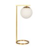 Globe - Table Lamp Opal With Dimmer Switch Inline - Gold / White - Image 7