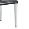 (Set of 2) Backrest Chairs With Metal Legs, They Are Ideally Suited For Minimalist And Contemporary Home Styles - Black / Silver - Image 9