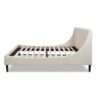 Aspen - King Vertical Tufted Headboard Platform Bed Set - Light Beige - Image 2