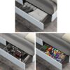 Anda - Queen Boucle Upholstered Platform Bed With Patented 4 Drawers Storage - Ivory - Image 4