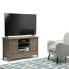 Warm Shaker - TV Media Stand Handcrafted - Distressed Gray - Image 10