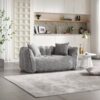 Soft Beanbag Chair With High Resilience Foam Core For Two People - Gray - Image 11