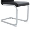 (Set of 4) Material Bow Shaped Chairs Perfectly Integrated Into Industrial And Modern Home Design - Black - Image 20
