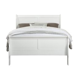 Louis Philippe - Twin Bed - White