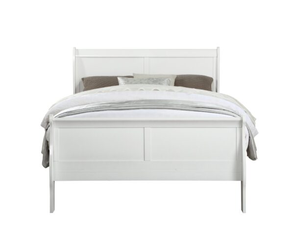 Louis Philippe - Twin Bed - White