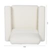 1 Seater Sofa For Living Room - Beige - Image 7