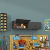 Heavy Duty, Metal Wall Mounted Tool Storage Cabinet Steel Metal Garage Storage Cabinet - Black / Gray - Image 16