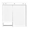 Modern Wall Mounted Bathroom Medicine Cabinet, Bathroom Wall Storage Cabinet With Mirror, Over The Toilet Space Saver Cabinet With Towels Bar - White - Image 18