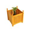Square Outdoor Flower And Herb Pot - Teak - Image 6