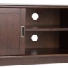 Draper - Mid Century Low TV Media Stand - Medium Auburn Brown - Image 3