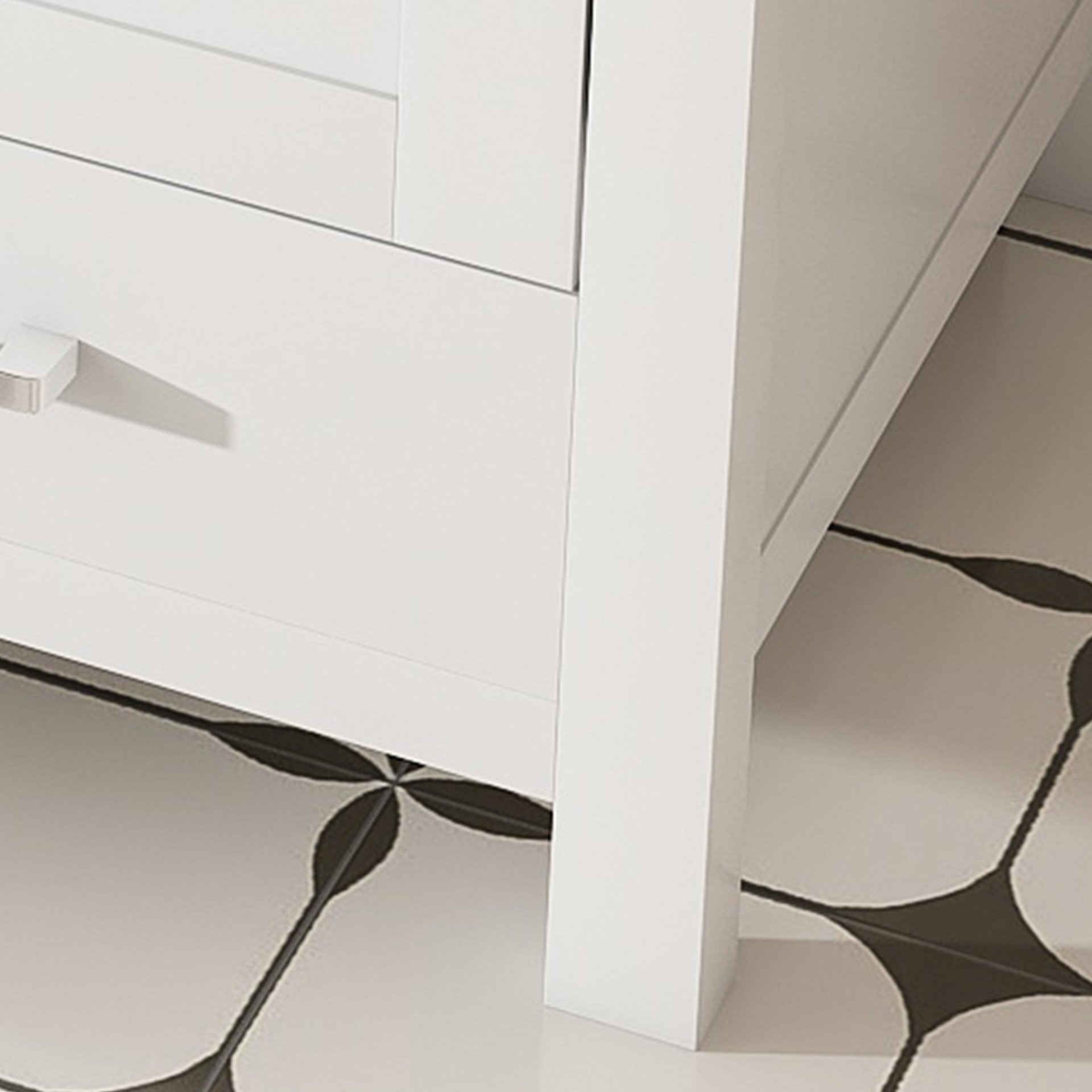 43" Bathroom Vanity, Multi Functional Cabinet, Doors And Drawer - White - Image 12