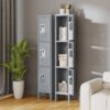 Lockers For Employees With 3 Door Storage Locker Durable For Gym, School, Office - Gray - Image 2