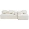 Sectional Sofa Full Compressed Sofa Modular Sofa Couch Free Combined Sofa With Deep Seating And 2 Side Pockets For Living Room - Beige - Image 20