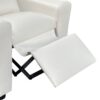 Marisa - Leather Kids Recliner Chair With Cupholder - White - Image 3