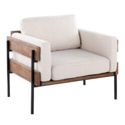 Kari - Farmhouse Chair - Black / Brown / Cream