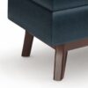 Owen - Small Rectangular Storage Ottoman - Distressed Dark Blue - Image 4
