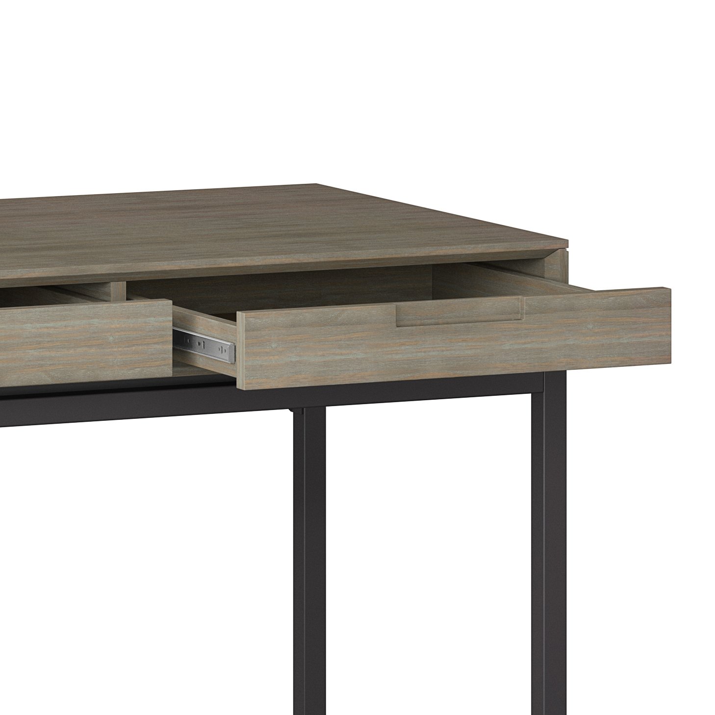 Banting - Mid Century Wide Desk - Distressed Gray - Image 4