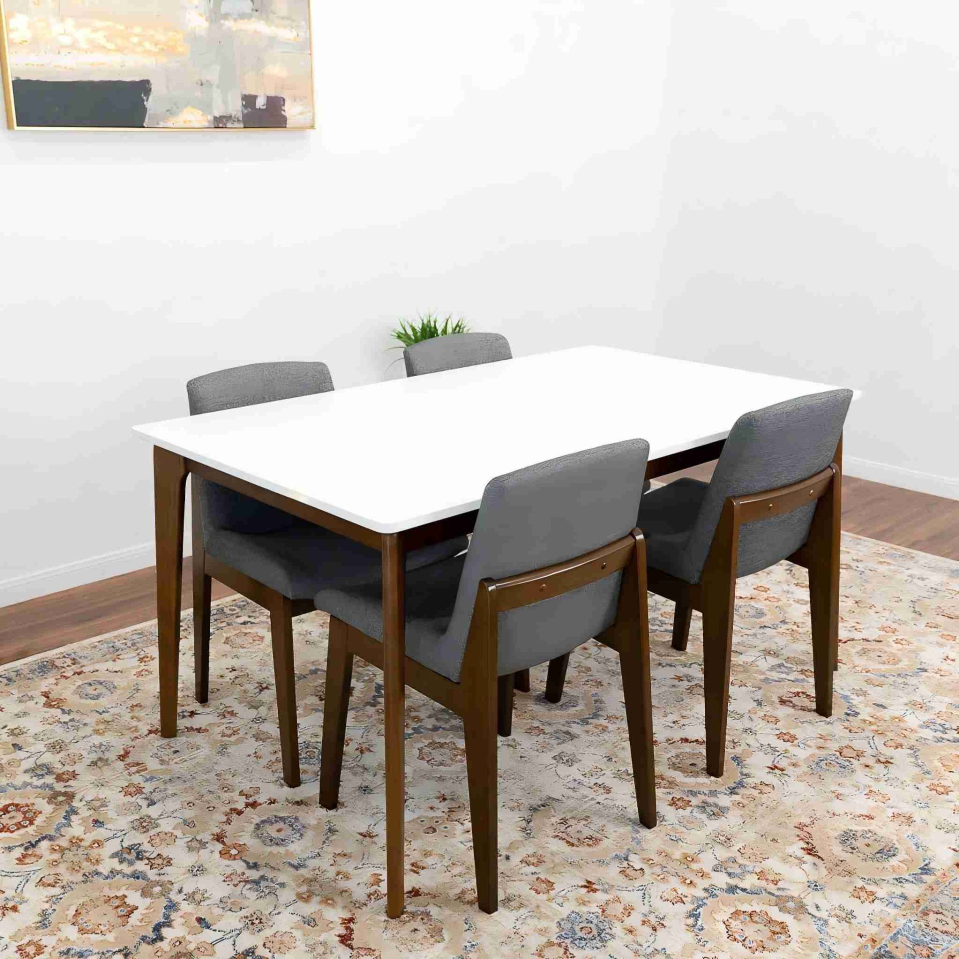 Lindsey - White Top Dining Table - Brown / White - Image 17