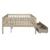 Full Size Daybed Bed With Two Drawers - Natural - Image 10