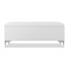 Madelyn - Modern Storage Bench - Bright White Dye - Image 3