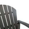 Outdoor Acacia Wood Adirondack Barstools (Set of 2) - Natural Stained - Dark Gray - Image 14