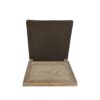 French Country Dining Chair Set With Upholstered Seats And Cane Backrest - Brown - Image 10