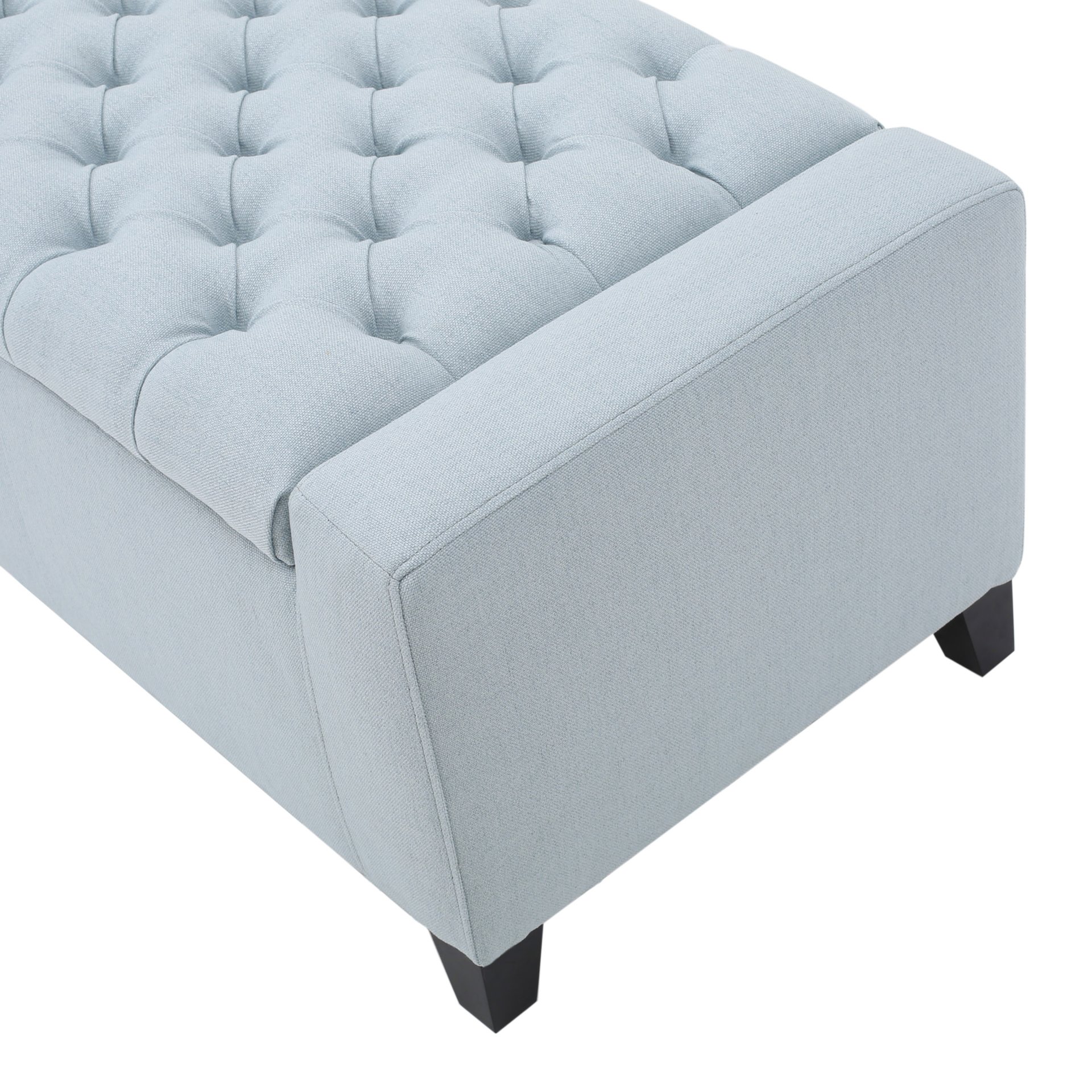 Stylish Guernsey Ottoman With Storage Function - Light Sky - Image 16
