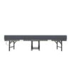 Twin Folding Bed With Memory Foam Mattress Portable Rollaway Bed Sturdy Metal Frame - Brushed Nickel - Image 17