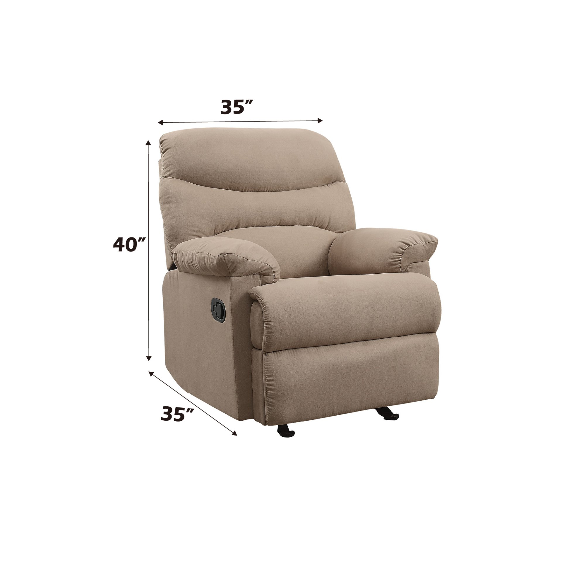 Arcadia - Micro Motion Recliner - Light Brown - Image 6