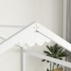 Double Twin House-Style Floor Bed With Fence, Guardrails, Without Door - White - Image 5