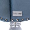 Velvet Chaise Lounge Chair With Pillow, Button Tufted Upholstered - Light Blue - Image 17