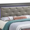 Full Elegant Bed - Metalic Black - Image 4